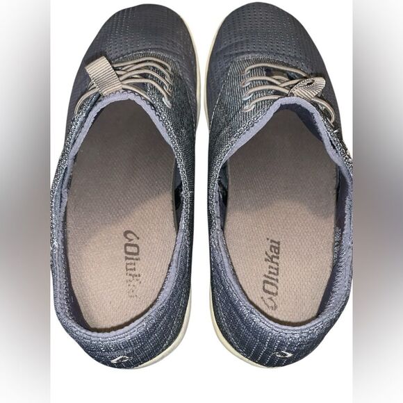 OluKai Nohea Moku Men's Boat Shoes Charcoal Gray Size 8.5 - Picture 10 of 10